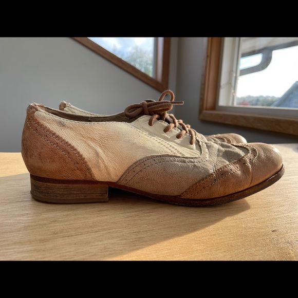 H by Hudson Charlie colourblock leather oxfords - Picture 2 of 6